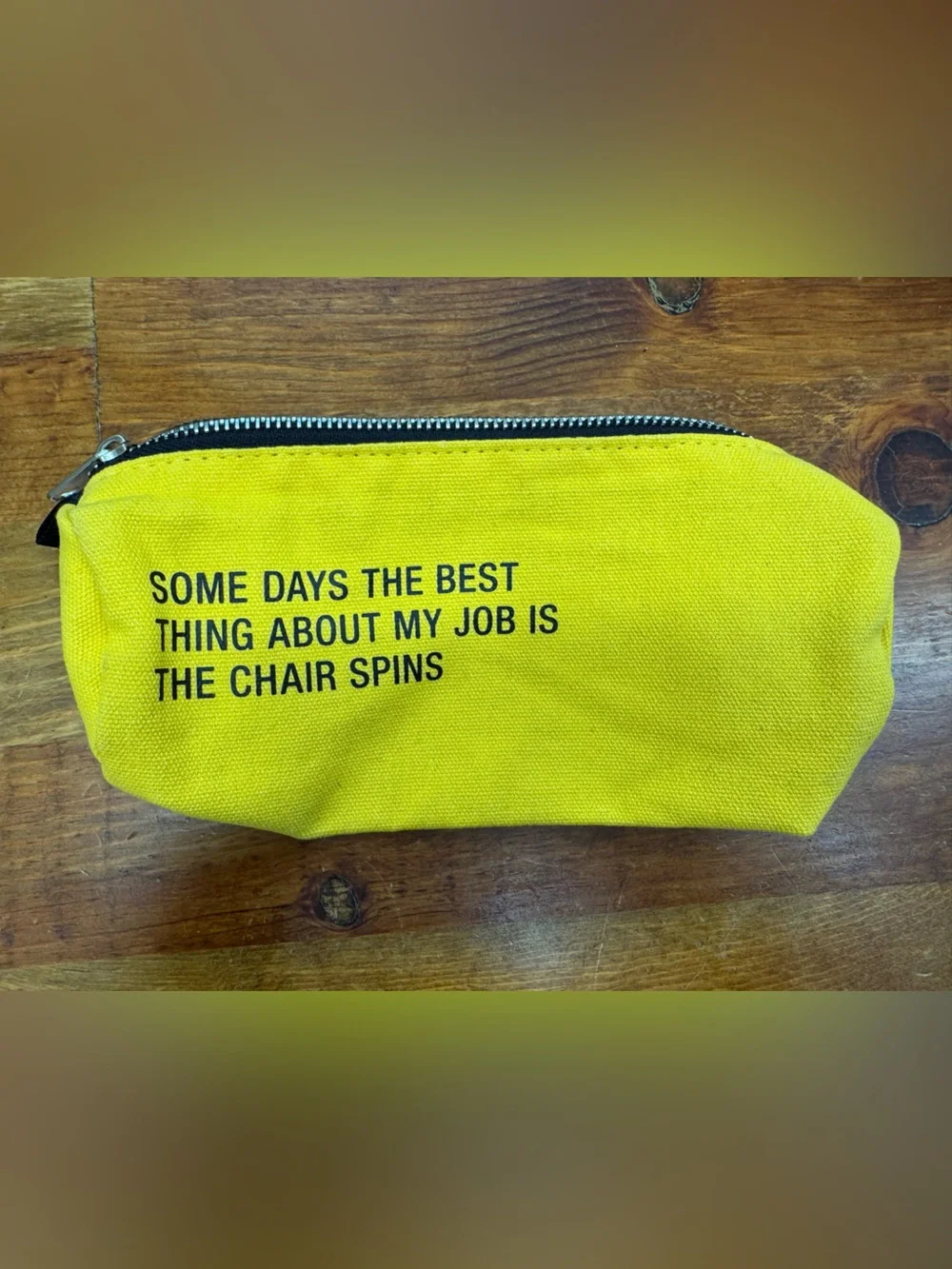 Yellow Fabric Pencil Case